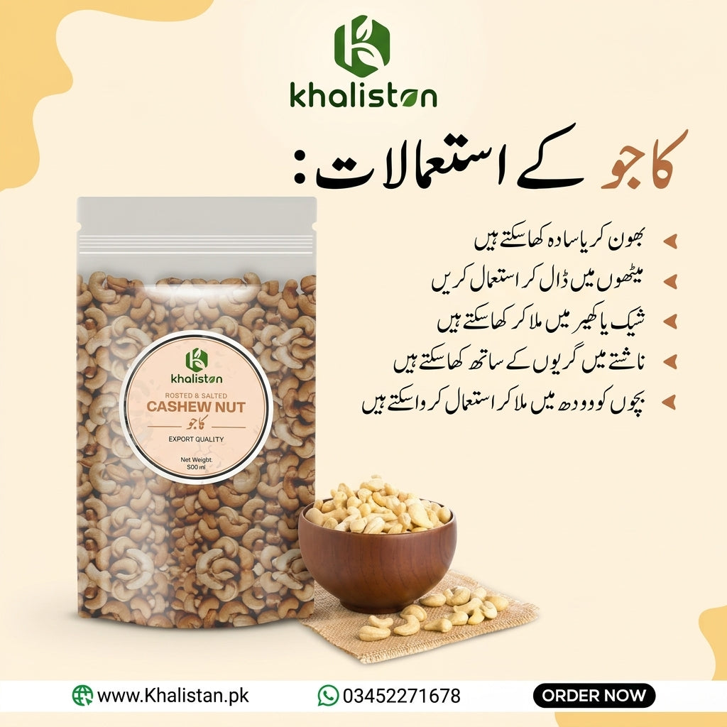 Cashew Nuts Kaju (Roasted & Salted)
